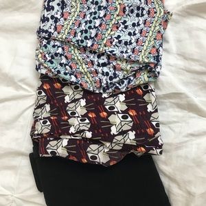 SOLD 3 pairs of USED TC Lularoe Leggings